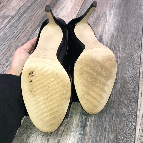 Enzo Angiolini Peep Toe Patent Pumps size 7.5 - Picture 4 of 7